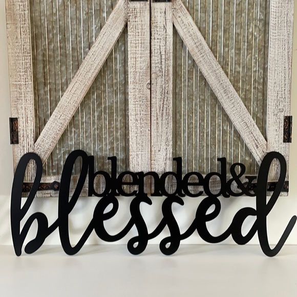 Blended And Blessed Metal Wall Decor - Picture 1 of 1